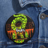 Snake Skin Pin - "Bite Me Harder" Green, Orange and Black - Fall Halloween 2026