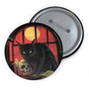 Black Cat Magic Familiar Halloween Costume Party Pin - Button Badge - Fall 2026