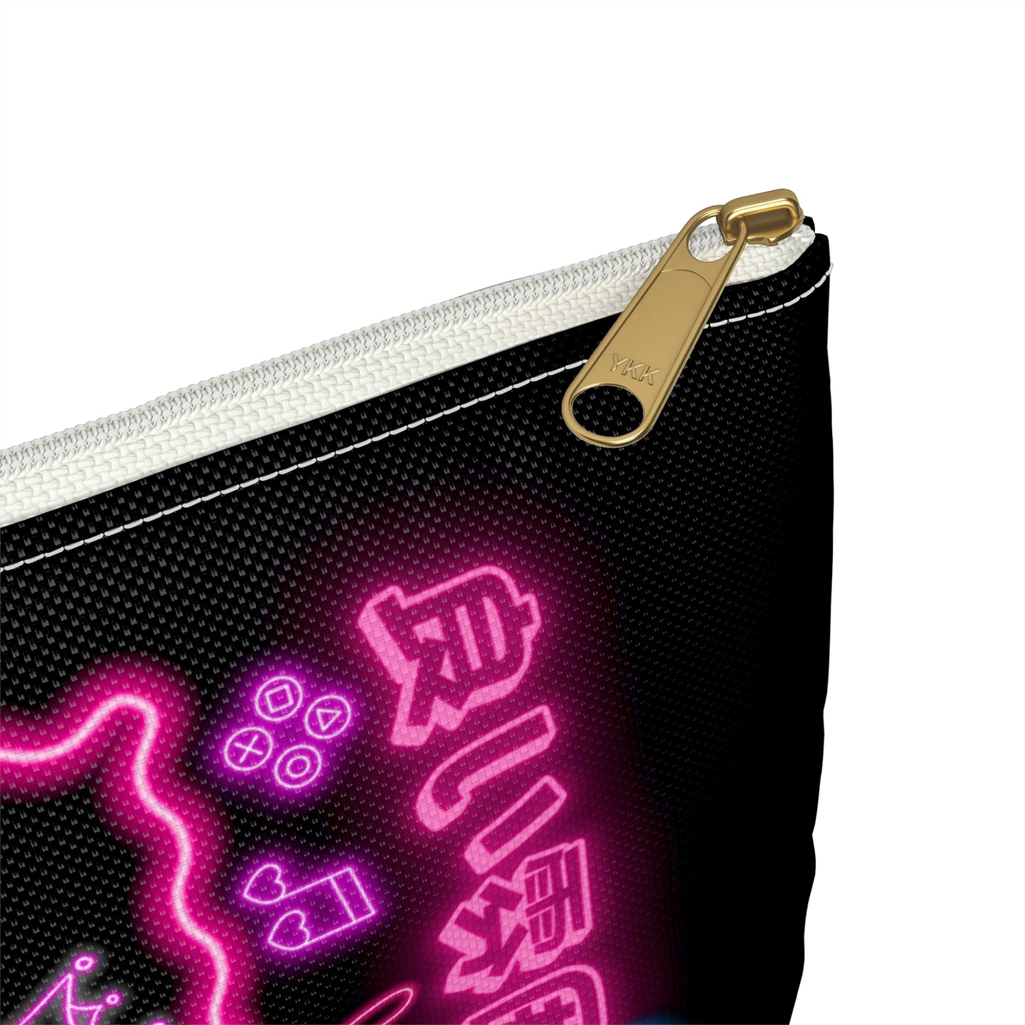 Neon Kitty Zip Bag