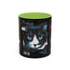 Halloween Cat Coffee Mug — Two-Tone Accent 11/15oz - Fall Halloween 2026