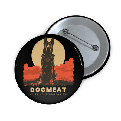 Dogmeat Retro Pin Button — Vintage Fallout-Inspired Dog Companion Badge
