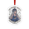 Coldest Nights Brightest Stars Custom Cut Acrylic Ornament