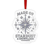 HOLIDAY Stardust and Snowflakes Custom Cut Acrylic Ornament