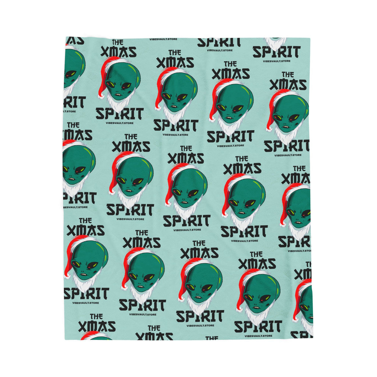 Christmas Alien Velveteen Plush Blanket
