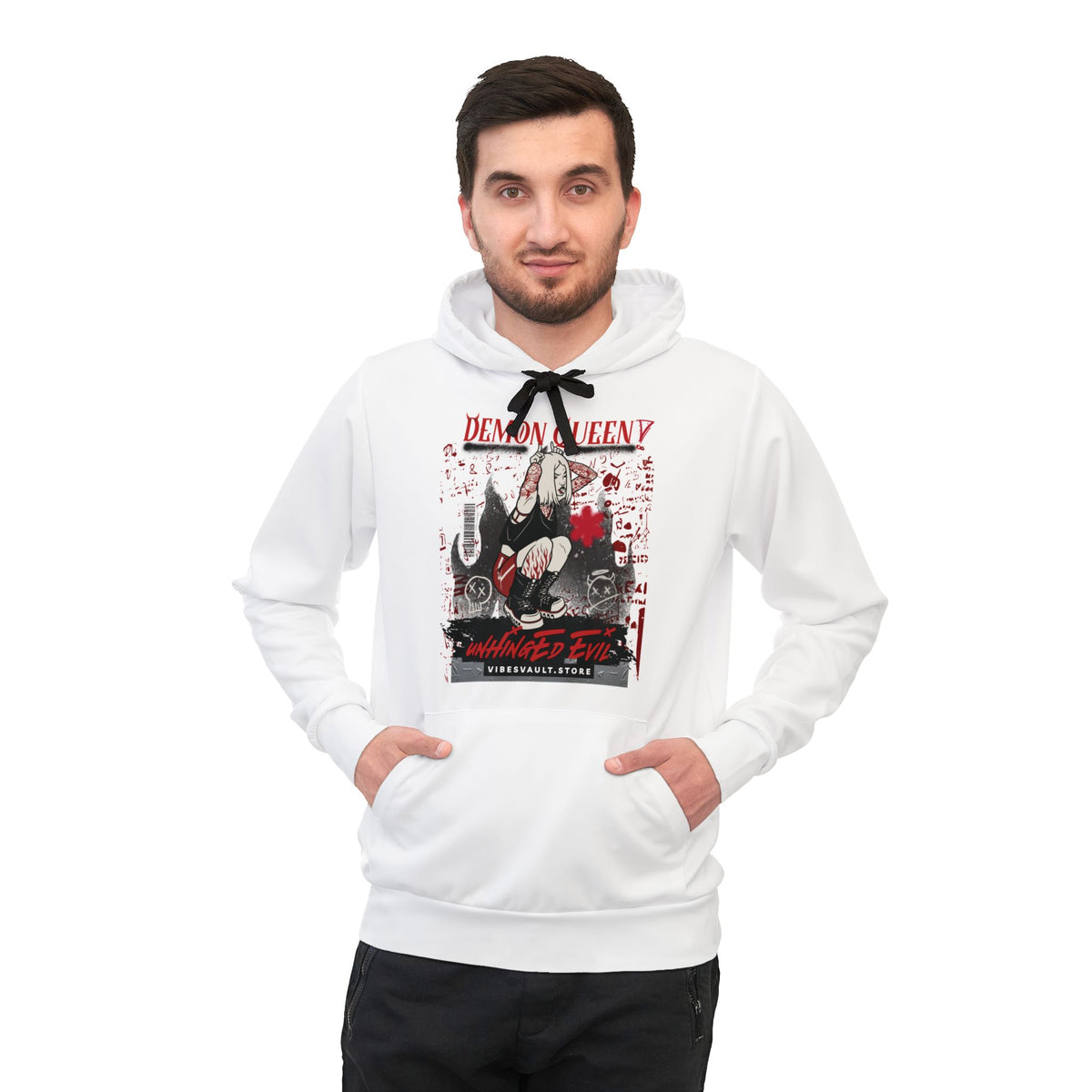Demon Queen Athletic Hoodie – Anime Graphic Streetwear
