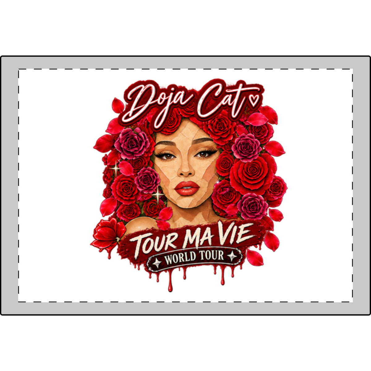 Rose Mosaic Portrait Soy Wax Candle & Eye Mask Gift Set