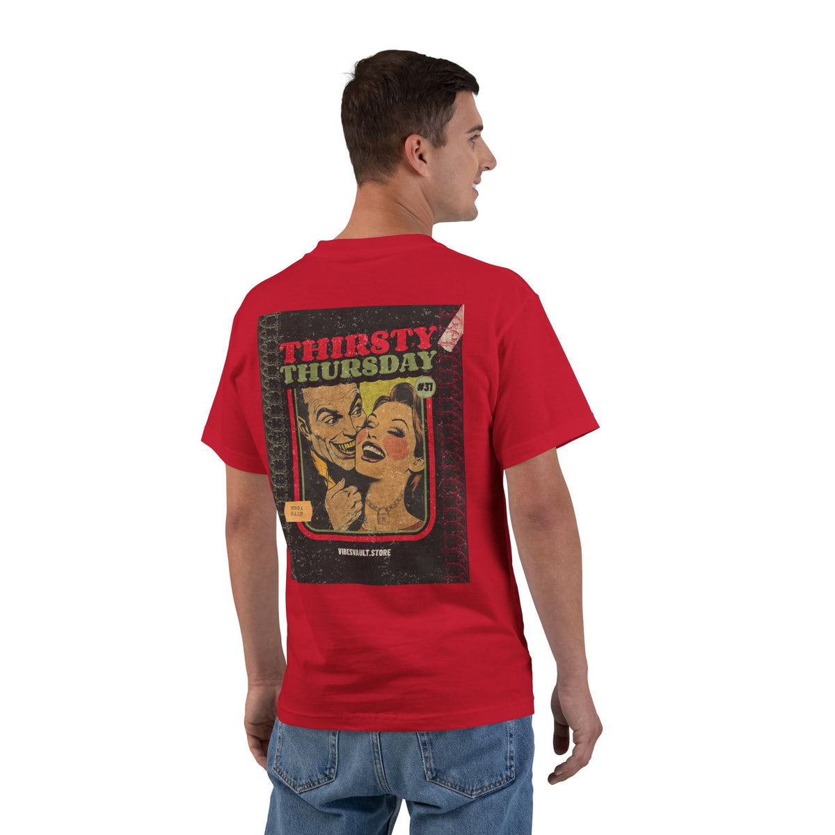 Vampire Thirsty Thursday Date Night - T-shirt Top - Retro Graphic Tee - Fall Halloween 2026