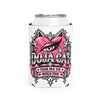 Pink Heart Chrome Eye Can Cooler Sleeve