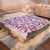 No Lifts No Gifts Gym Girl Velveteen Plush Blanket