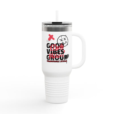Good Vibes Groupp Vibes Vault Logo Tumbler with Globe Stars