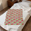 Merry Christmas Festive Velveteen Plush Blanket