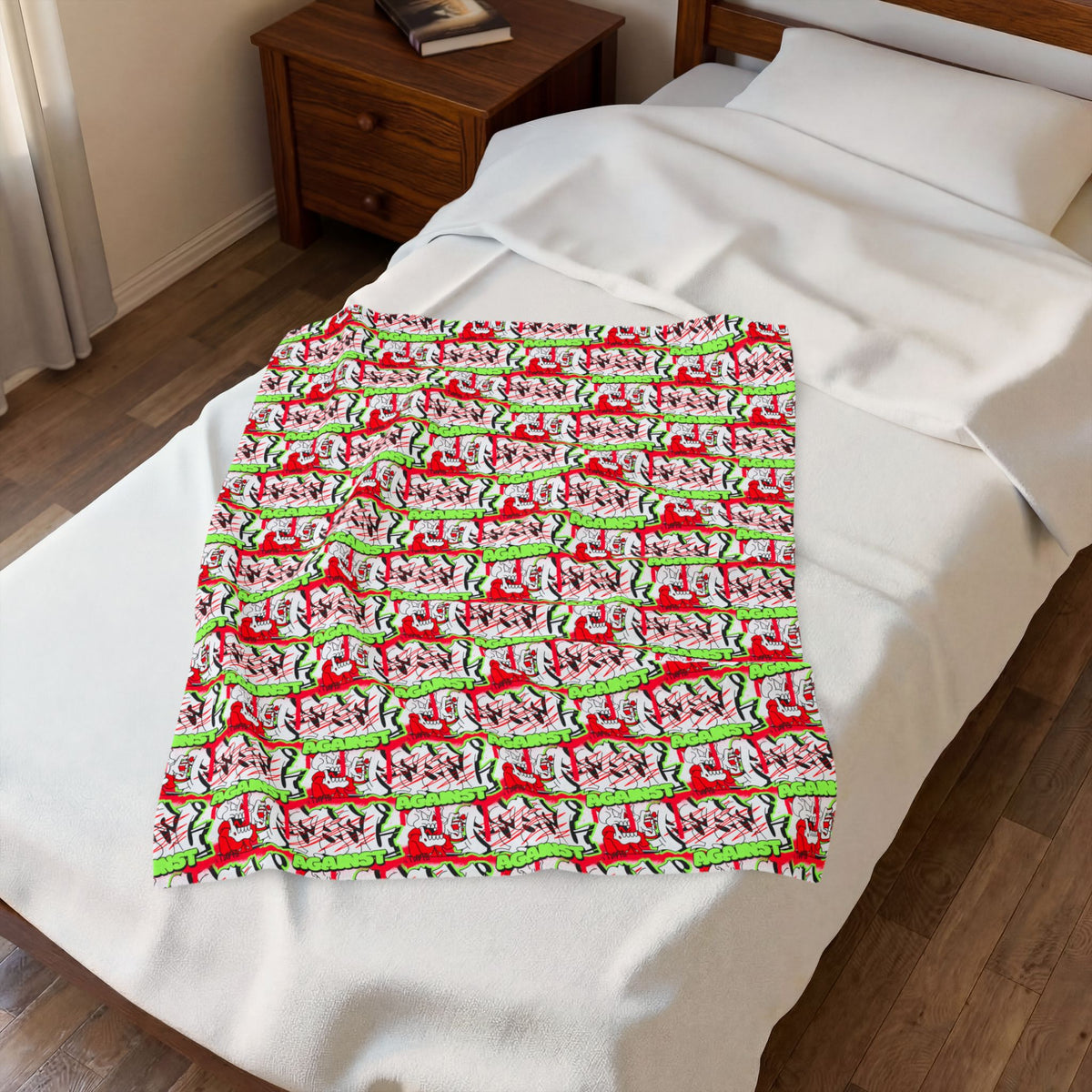 Merry Christmas Festive Velveteen Plush Blanket