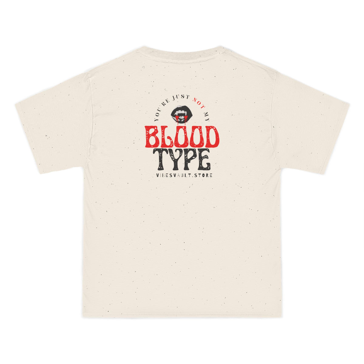 "You're Just Not My Blood Type" Retro Vampire Heart Graphic Tee - Fall Halloween 2026