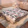 HOLIDAY Skateboarding Through the Holidays Velveteen Plush Blanket