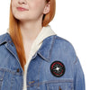 Vibes Vault Logo Iron-On Patch with Globe Stars