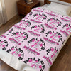 No Lifts No Gifts Gym Girl Velveteen Plush Blanket