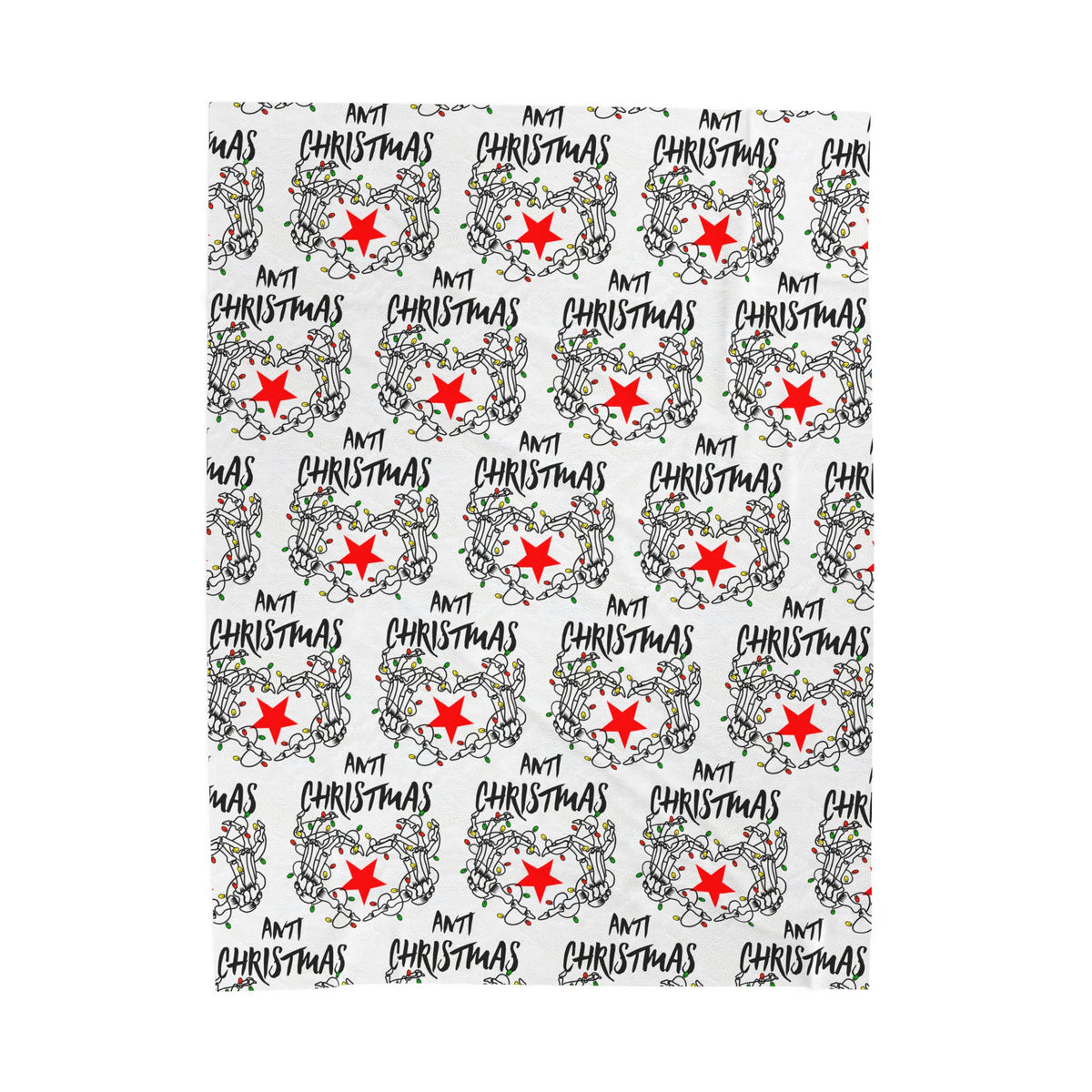 HOLIDAY Skeleton Heart Velveteen Plush Blanket
