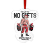 Santa Lifting Gifts Custom Cut Acrylic Ornament