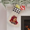 Rose Mosaic Portrait Christmas Stocking