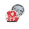 Evil Clown Button - Kid with Red Balloon Pin - Scary Movie Inspo - Fall Halloween 2026