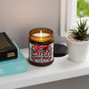 Red Heart Chrome Eye Amber Jar Soy Candle