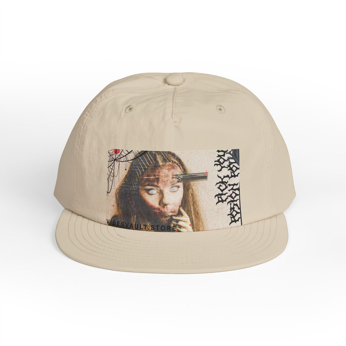 Hat Halloween Horror VHS Faded Vintage Cap