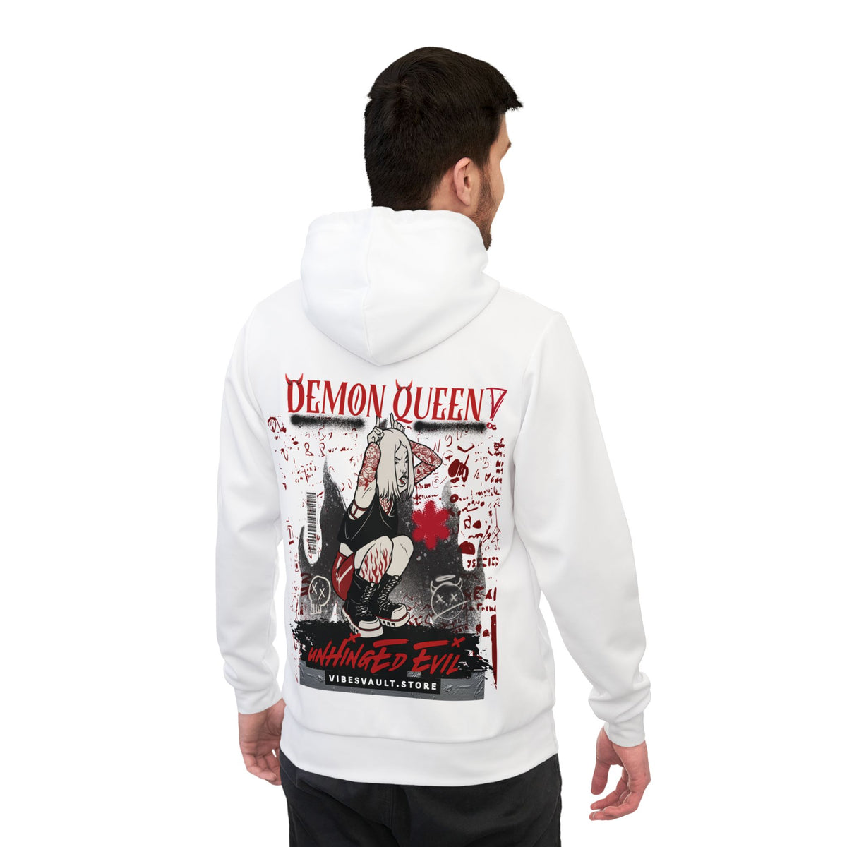 Demon Queen Athletic Hoodie – Anime Graphic Streetwear