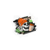 Skull Coffee Sticker — Halloween Skull with Beanie & Pumpkin Kiss-Cut Vinyl Decal— Halloween 2026