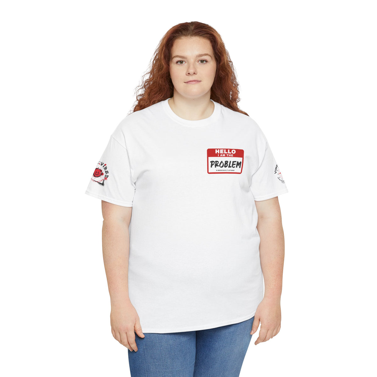 Sophie Hunter Graphic Tee — "Hello Problem" Personalized Back-Print T-Shirt