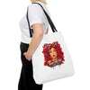 Rose Mosaic Portrait All-Over Print Tote Bag