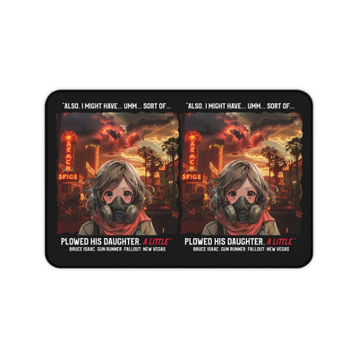 Fallout Post-Apocalyptic Girl Desk Mat — Vaporwave TV Show Gaming Mouse Pad