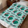 Christmas Alien Velveteen Plush Blanket