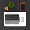 Red Heart Chrome Eye Desk Mat
