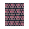 Pink Heart Chrome Eye Velveteen Plush Blanket
