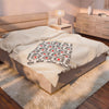HOLIDAY Skeleton Heart Velveteen Plush Blanket