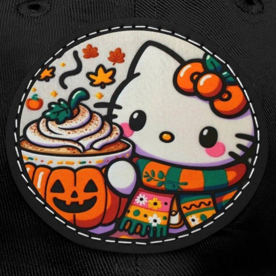 Fall Kitty Pumpkin Spice Latte Hat