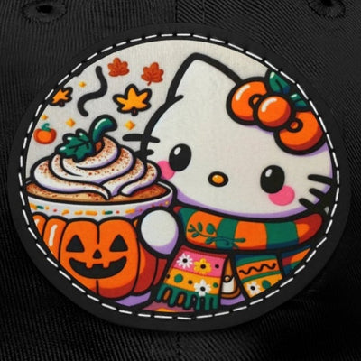 Fall Kitty Pumpkin Spice Latte Hat