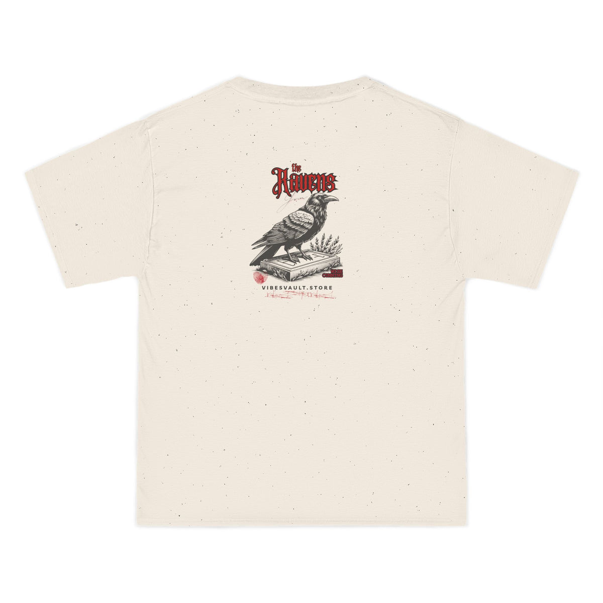 Raven Book Cover - T-shirt Top - Retro Graphic Tee - Fall Halloween 2026