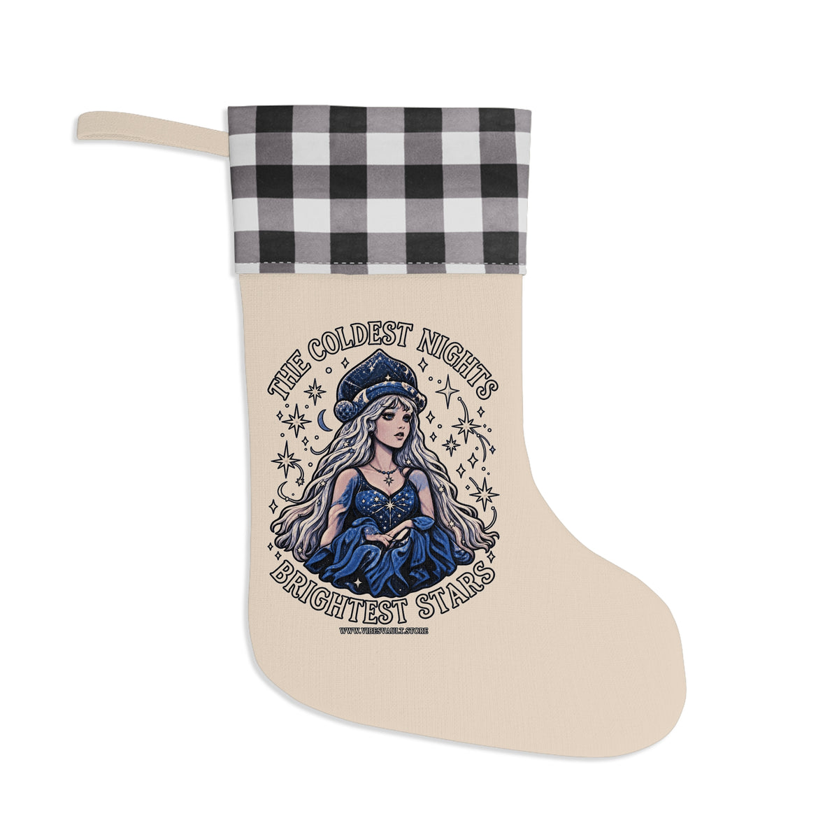 HOLIDAY Coldest Nights Brightest Stars Christmas Stocking