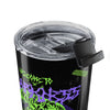 20oz Neon Skull Tumbler – Gothic Green & Purple Travel Cup