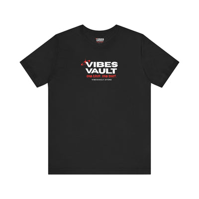 Vibes Vault Logo Unisex Graphic T-Shirt with Starburst