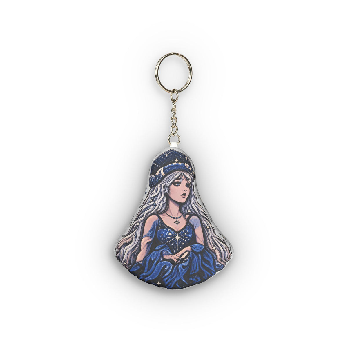 Ice Queen Coldest Nights Brightest Stars Custom Shape Mini Plush Keychain