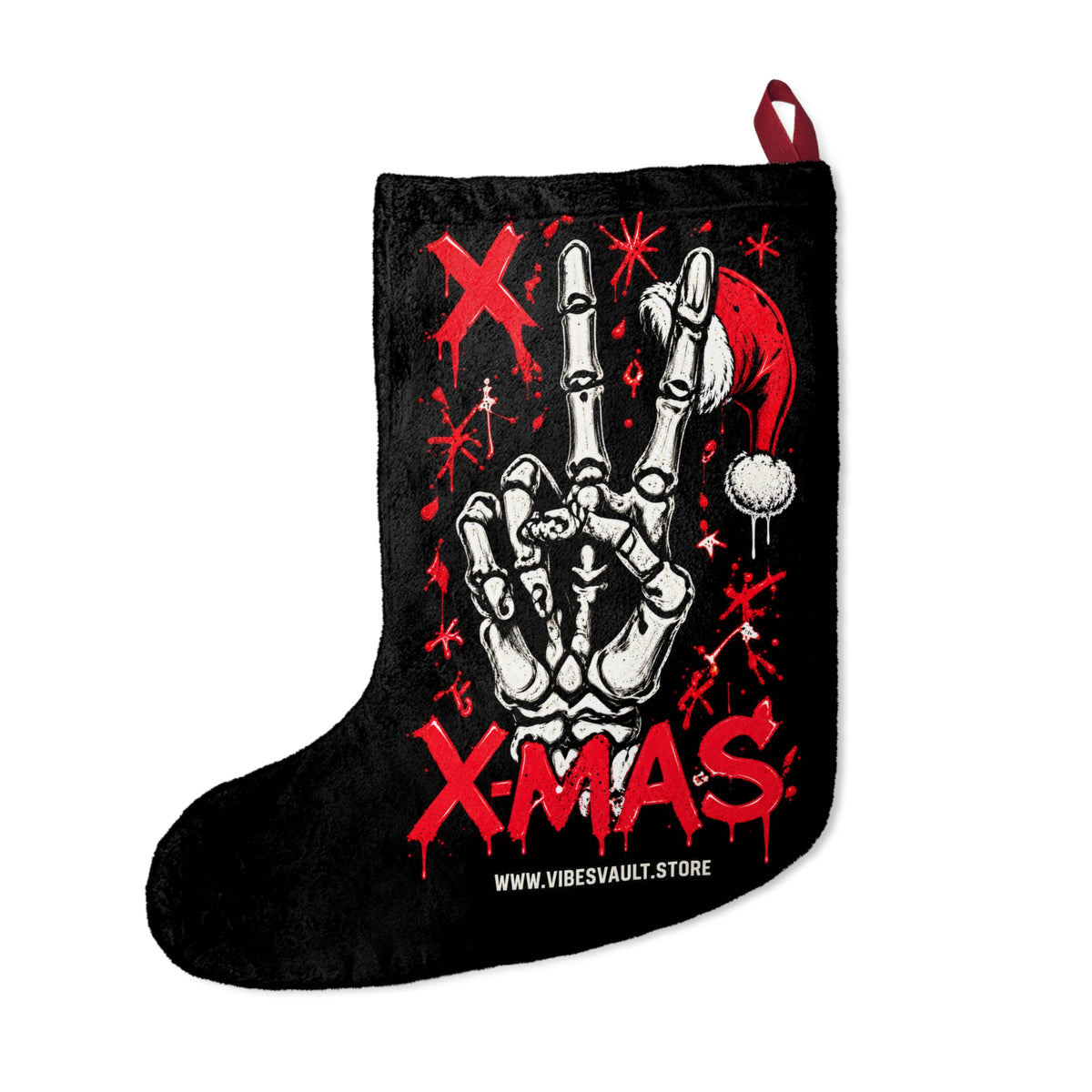 Edgy XMAS Skeleton Hand Christmas Stocking
