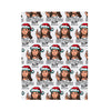 Christmas 'Birthday Boy' Velveteen Plush Blanket – Funny Holiday Portrait Throw
