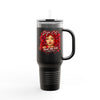 Rose Mosaic Portrait Insulated Travel Mug 40oz
