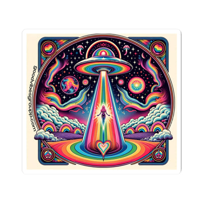 Rainbow Galaxy Sticker Space