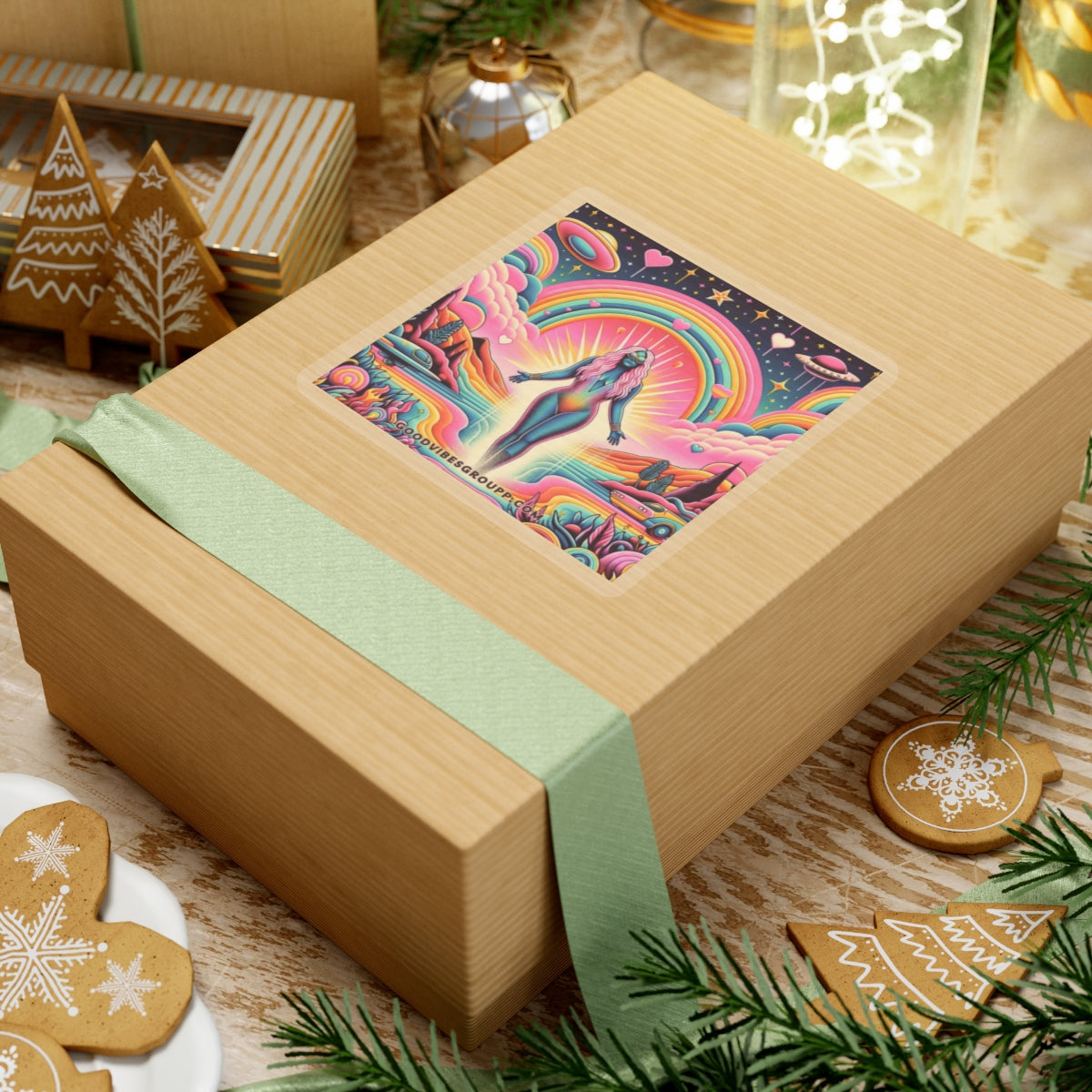 Rainbow Goddess Sticker