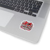Red Heart Chrome Eye Kiss-Cut Stickers