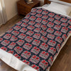 Red Heart Chrome Eye Velveteen Plush Blanket