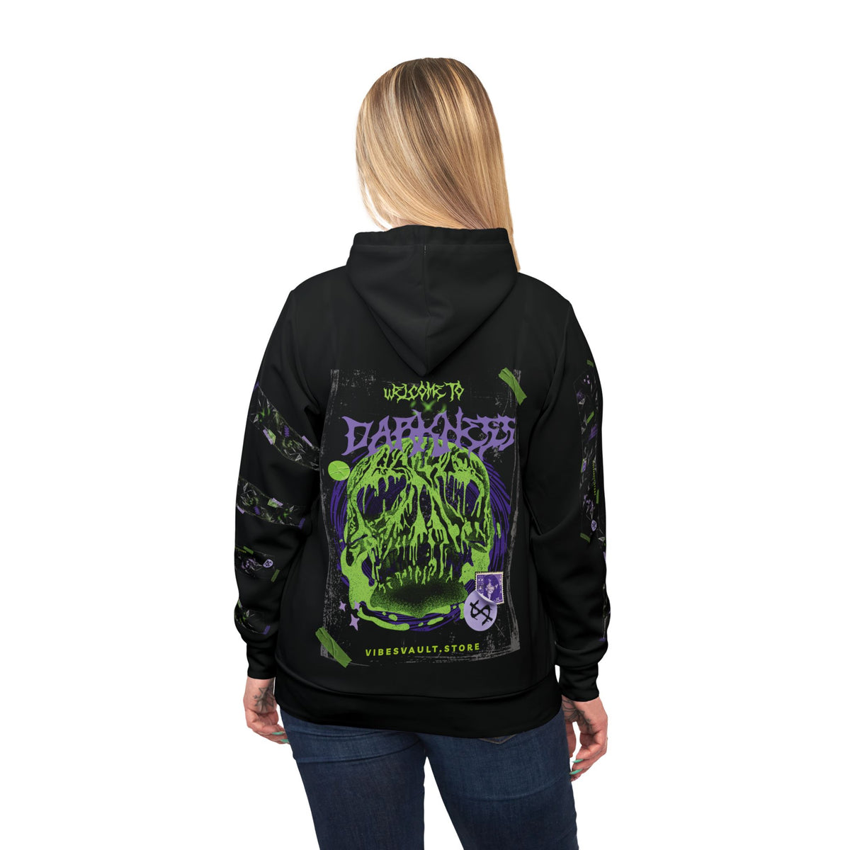 Darkness Skate Skull Hoodie